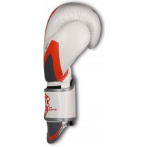 Перчатки боксёрские RSC PU 2t c 3D фактурой 2018-3 12 унций Бело-серый
