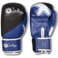 Перчатки боксёрские INDIGO PVC PS-505 12 унций Синий