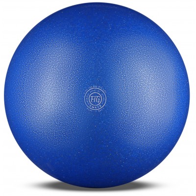 Мяч для художественной гимнастики силикон AMAYA GALAXI 410 г 350630 20 см Синий