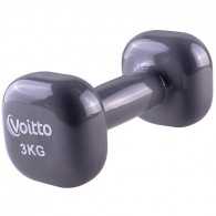 Гантель для фитнеса виниловая квадратная Voitto 3 кг